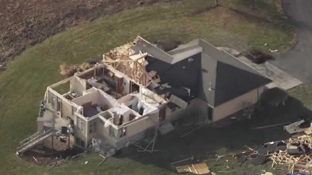 Wisconsin historic tornadoes: Aerial video shows damage