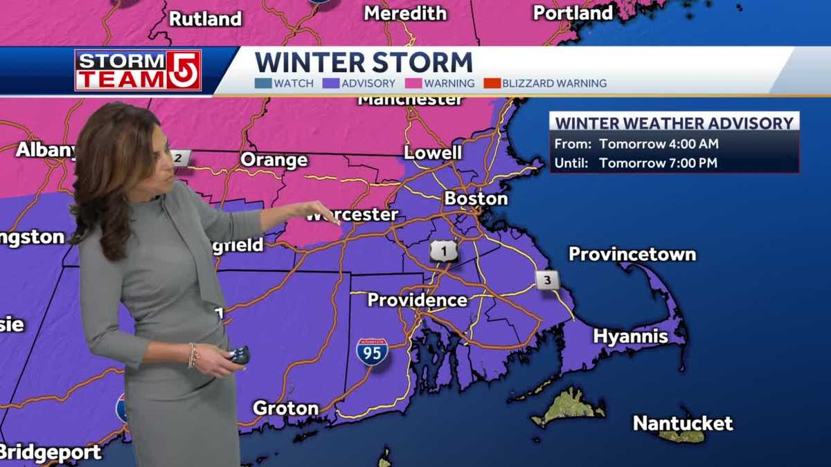 Video: Ice to make for hazardous travel in parts of Massachusetts