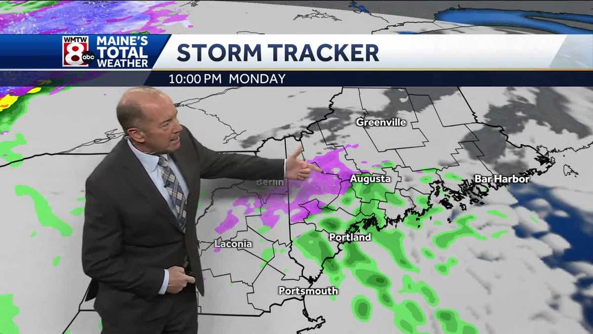 Rain overnight with a big warm up on Tuesday