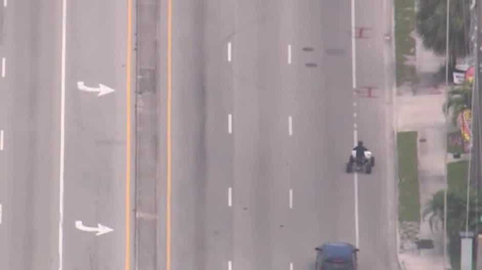 ATV driver in custody after leading police on chase in South Florida