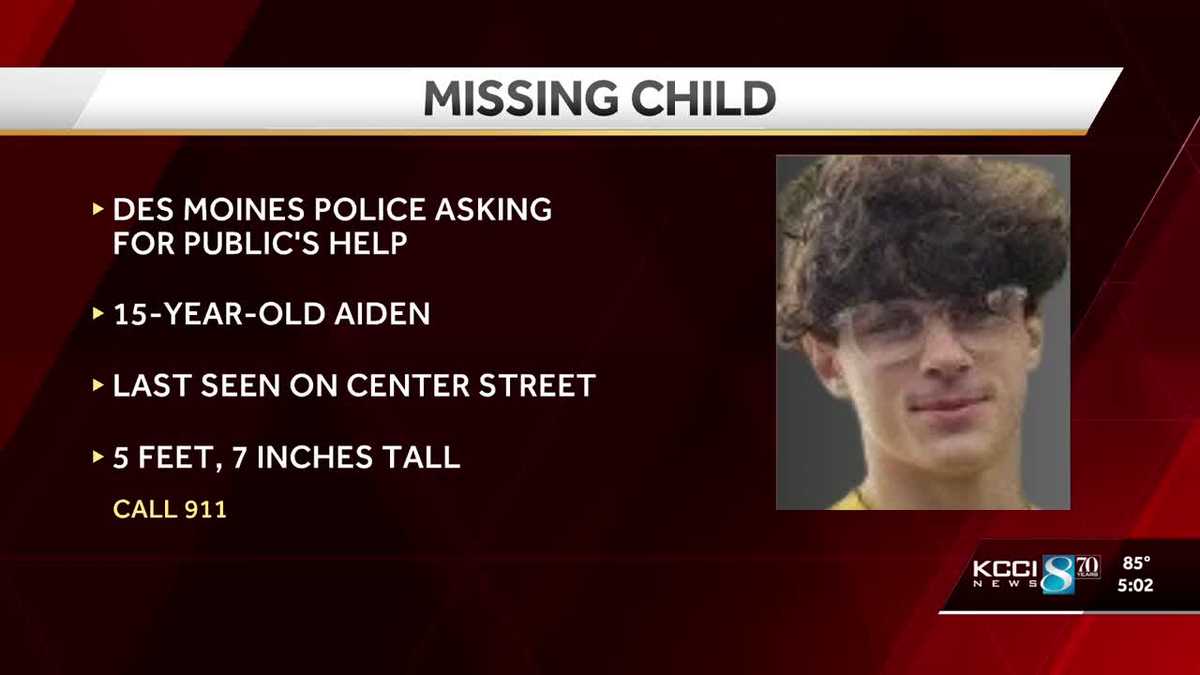 Des Moines police ask for help finding missing teen - KCCI