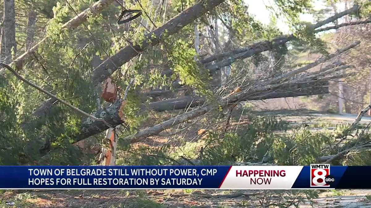 Thousands in Central Maine still without power, CMP hopes for full ...