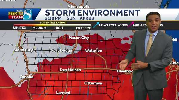 storm chances continue on sunday with active pattern into the upcoming week