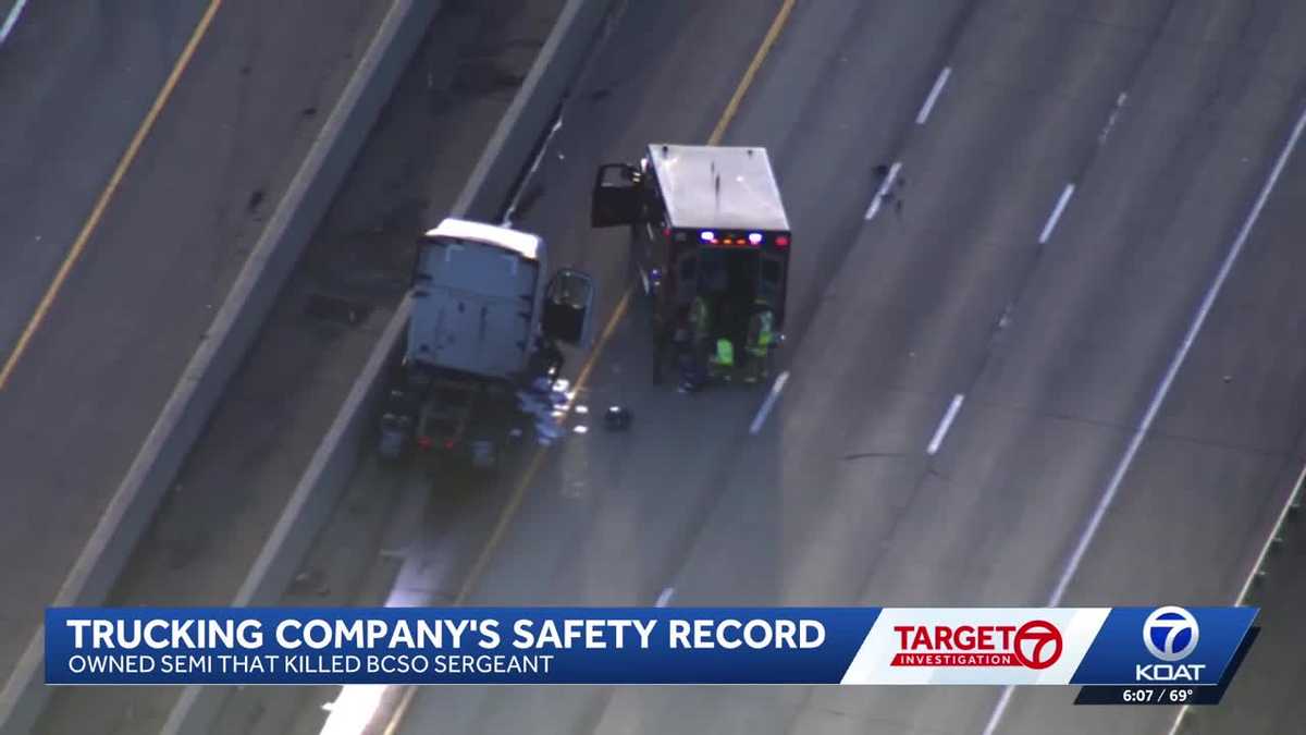 Safety violations discovered for trucking company involved in fatal crash that killed BCSO sergeant