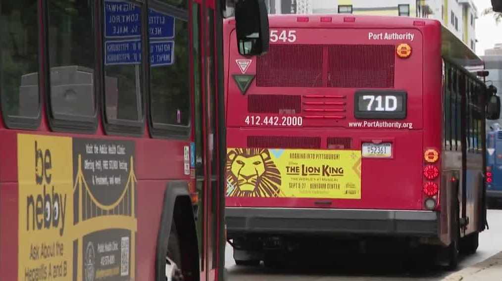 Red bus lanes to be installed in Pittsburgh Monday night
