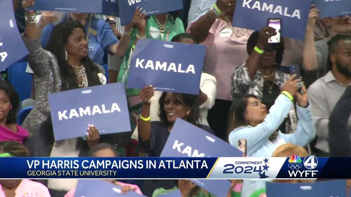 VP Harris focusing on Georgia with large rally in Atlanta
