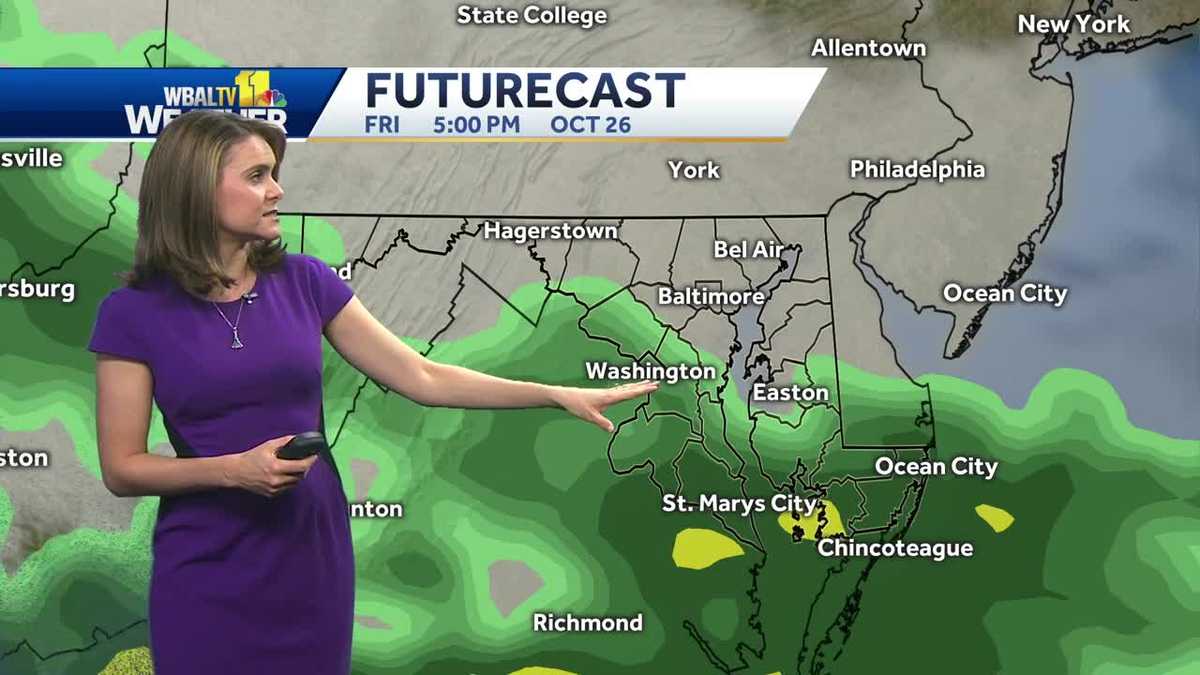 Ava shows when the rain moves in