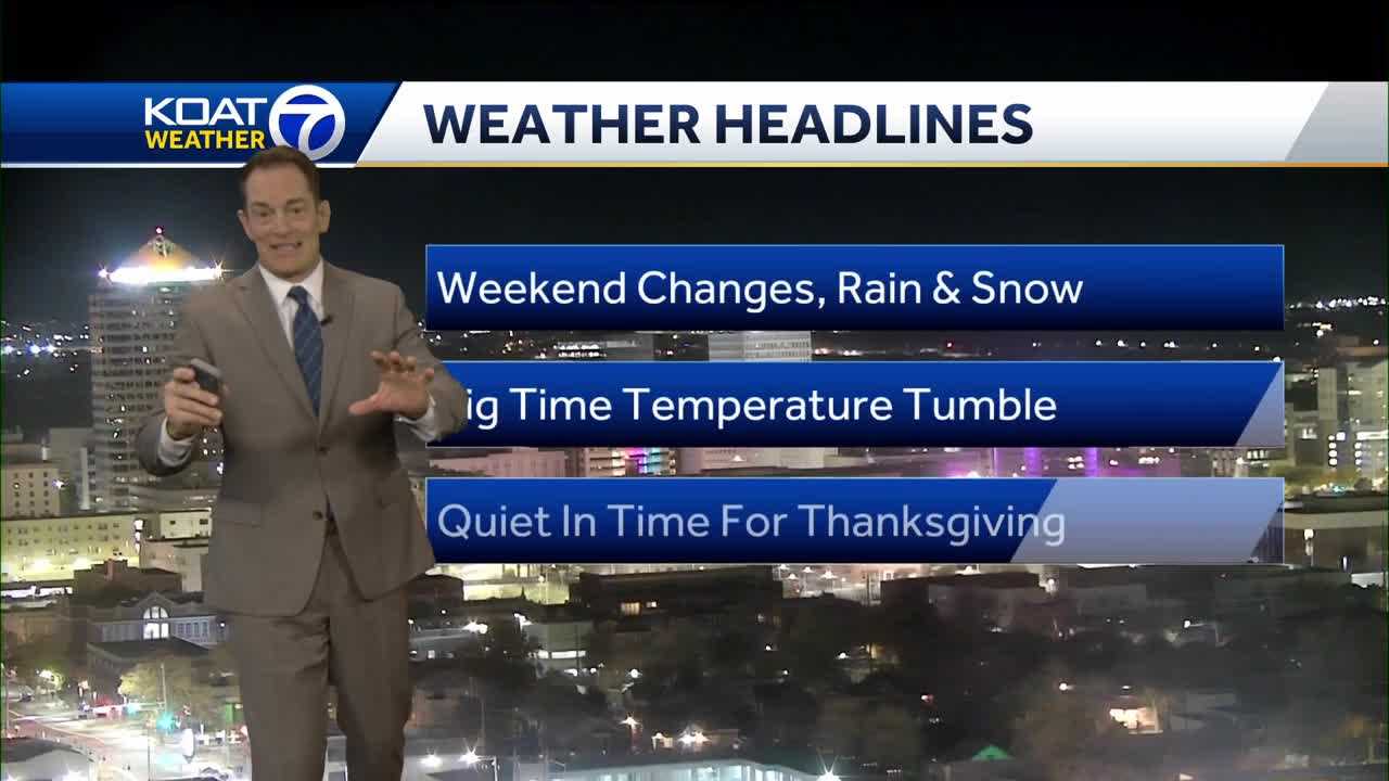 Rain And Snow Chances Increase For The Weekend