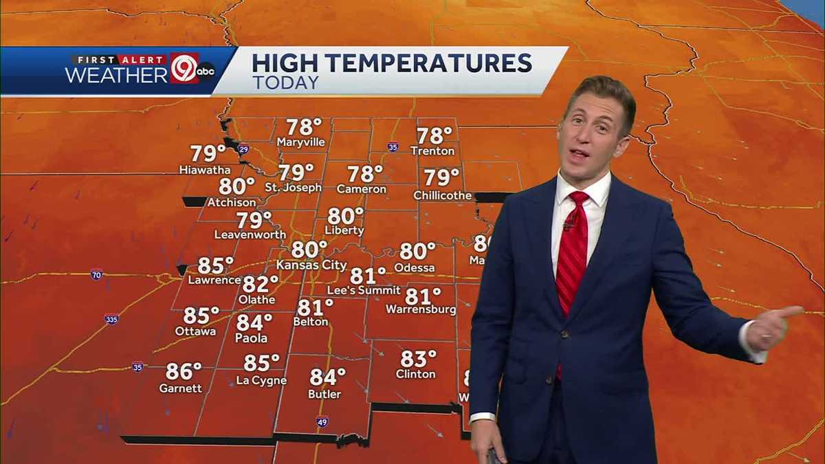 KANSAS CITY WEATHER: Cooler temperatures and less humidity