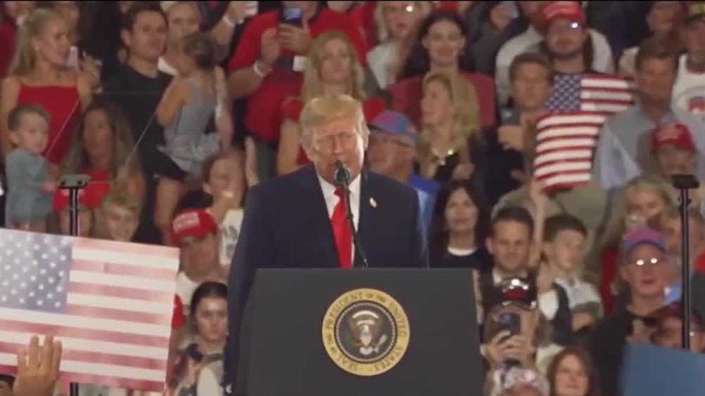 Trump Rally Draws Rain-Soaked Crowds to Durant for First Oklahoma Visit ...
