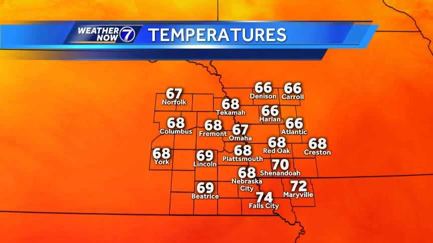 Near record high temperatures Friday afternoon
