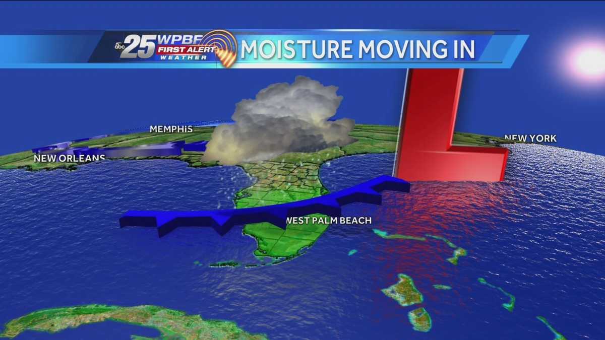 Clouds roll in Wednesday, chance of rain Thursday