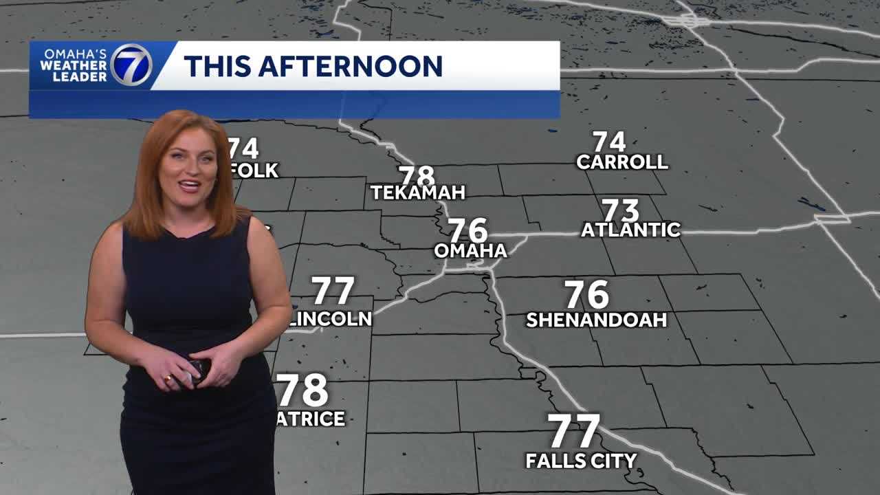Sun and clouds Saturday, mild for Omaha area