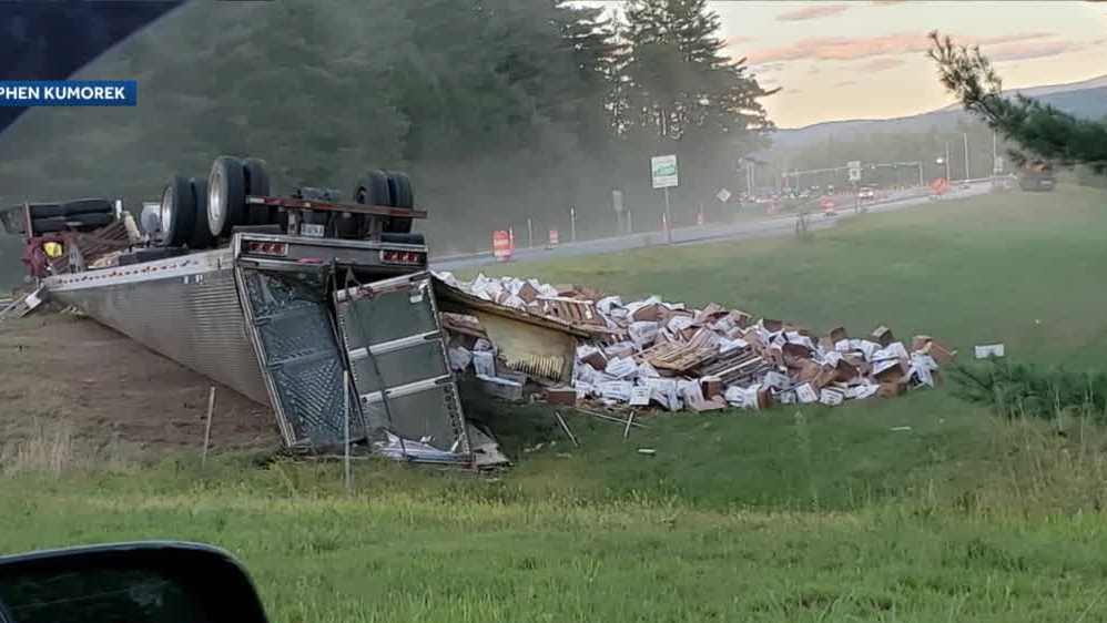 Tractortrailer, NH DOT vehicle involved in crash in Keene