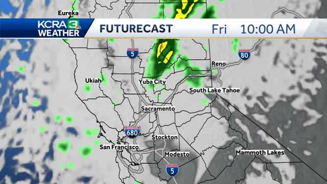 Cooler temps, clouds and rain for Northern California