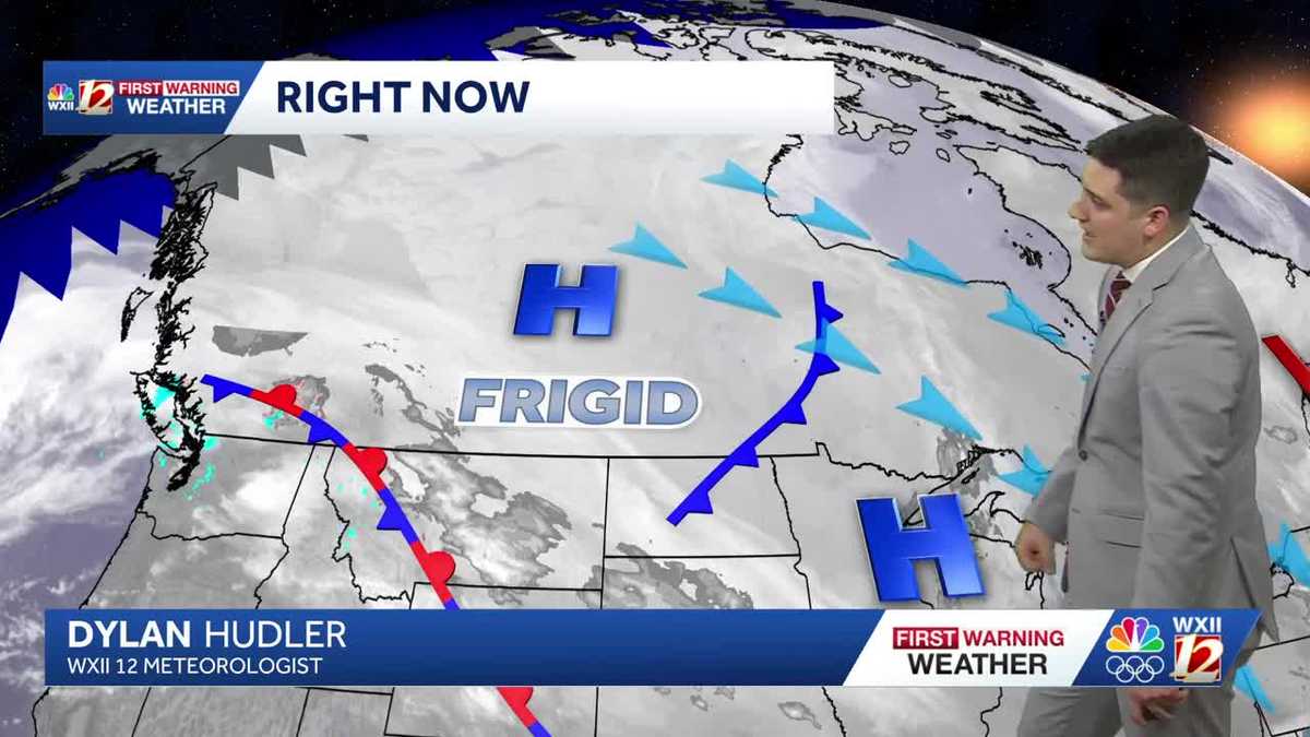 Flurries end Friday afternoon, arctic air set to reach North Carolina on Sunday