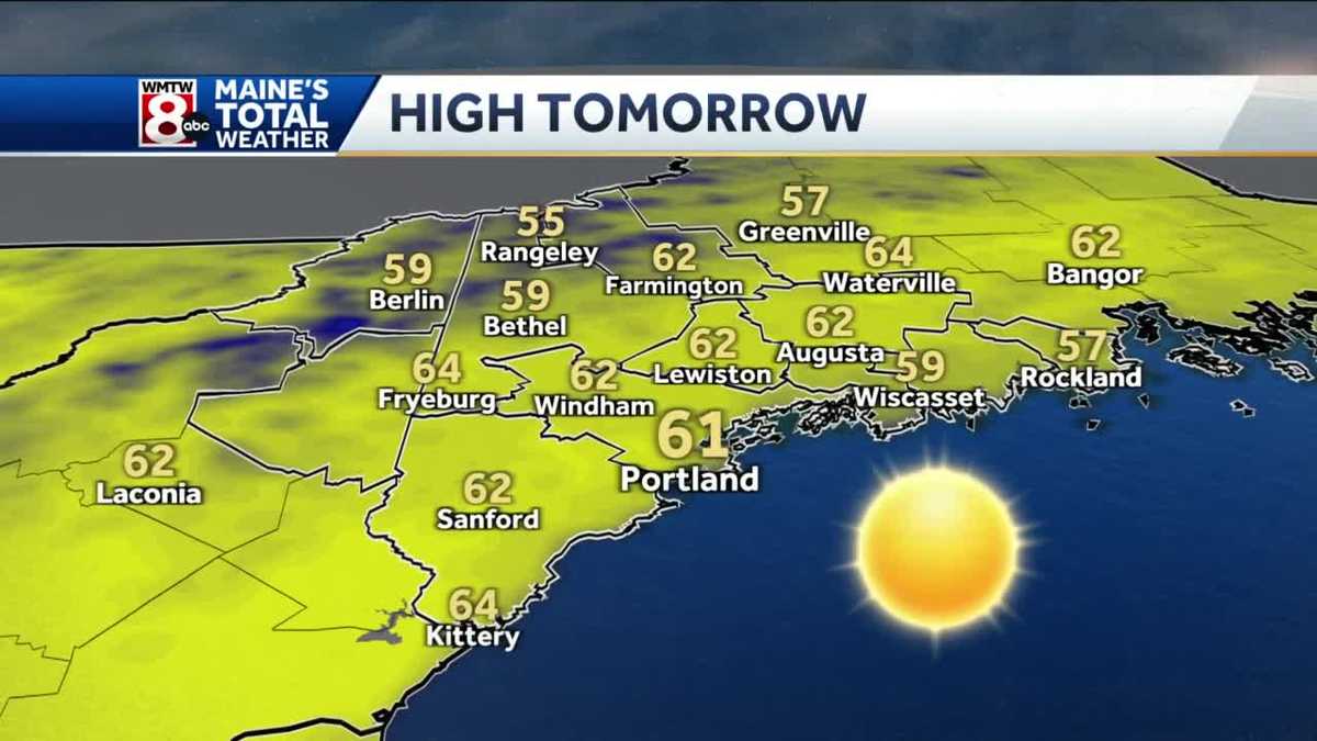 Warming up on Monday with sunshine