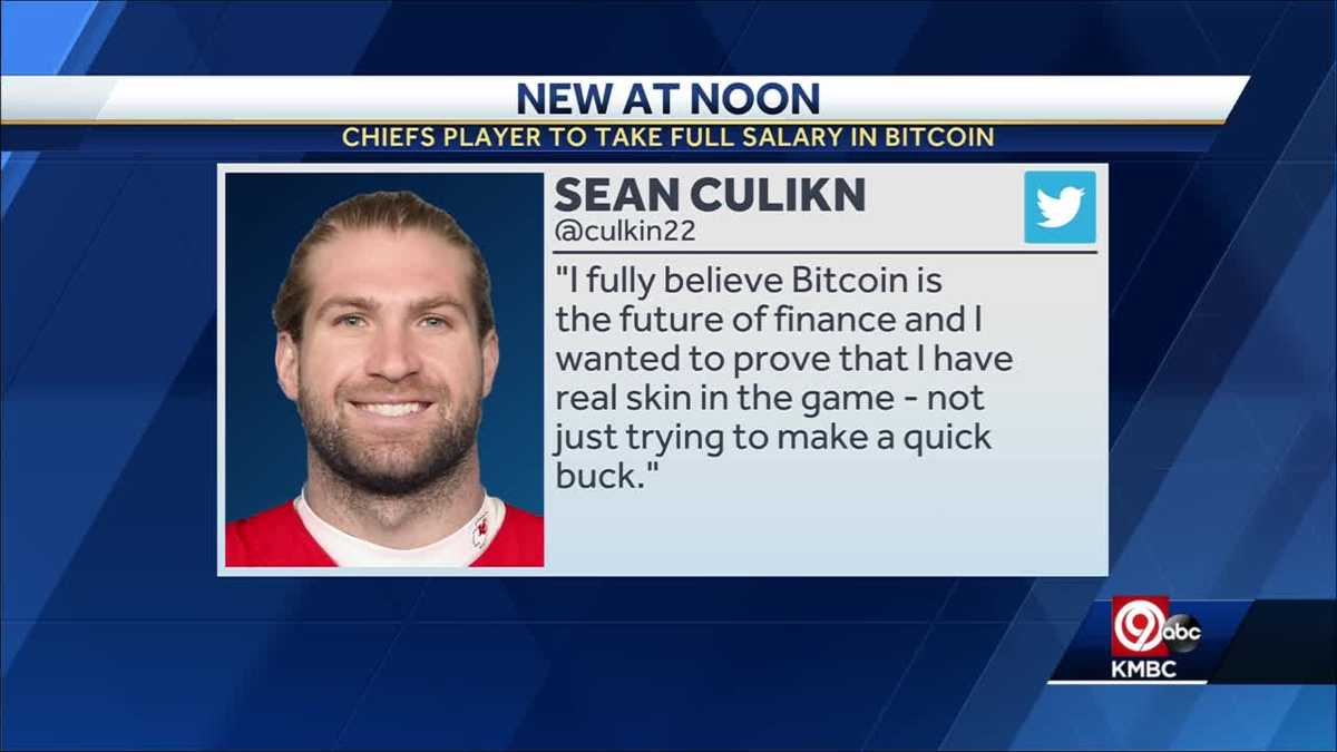 Chiefs tight end Sean Culkin becomes first NFL player to convert entire salary into Bitcoin