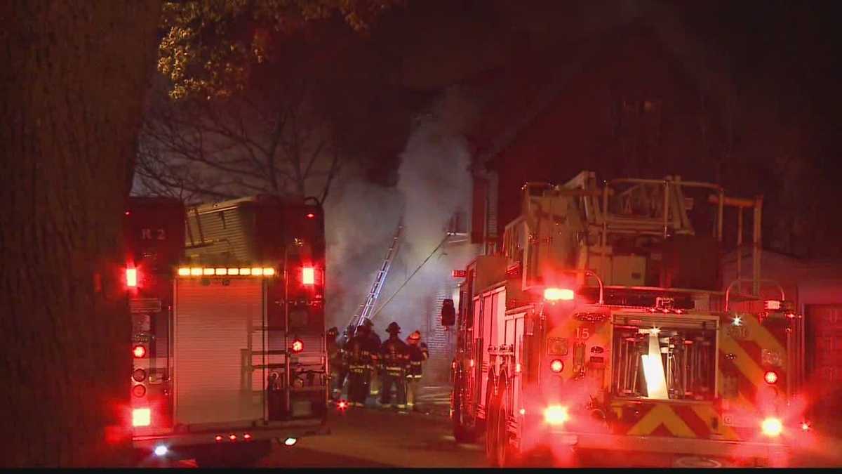 Firefighters battle fire and the cold