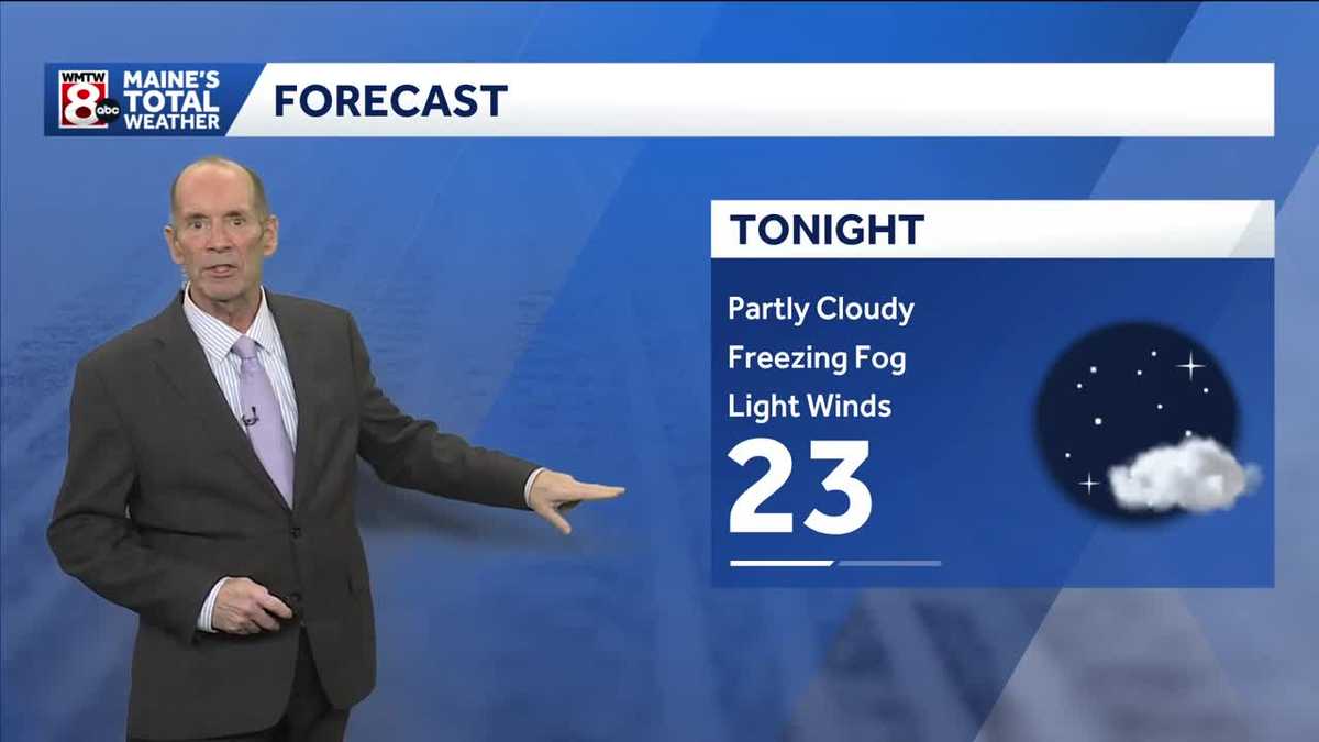 Freezing fog tonight may bring slick spots by morning