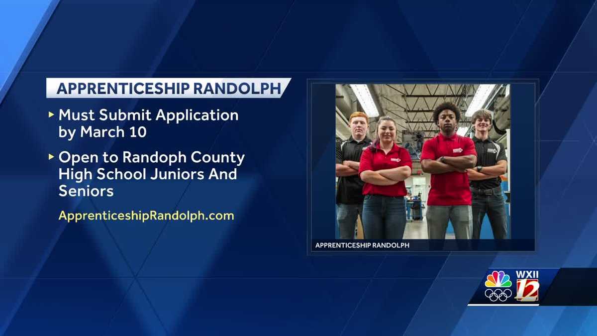 The deadline for Apprenticeship Randolph is quickly approaching