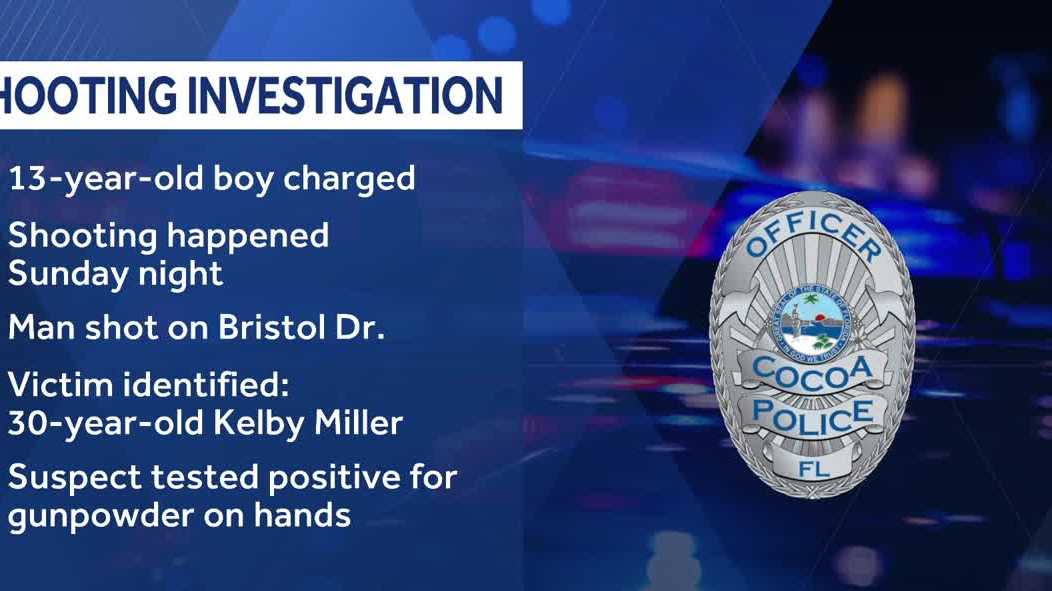 13-year-old boy charged with manslaughter in Cocoa