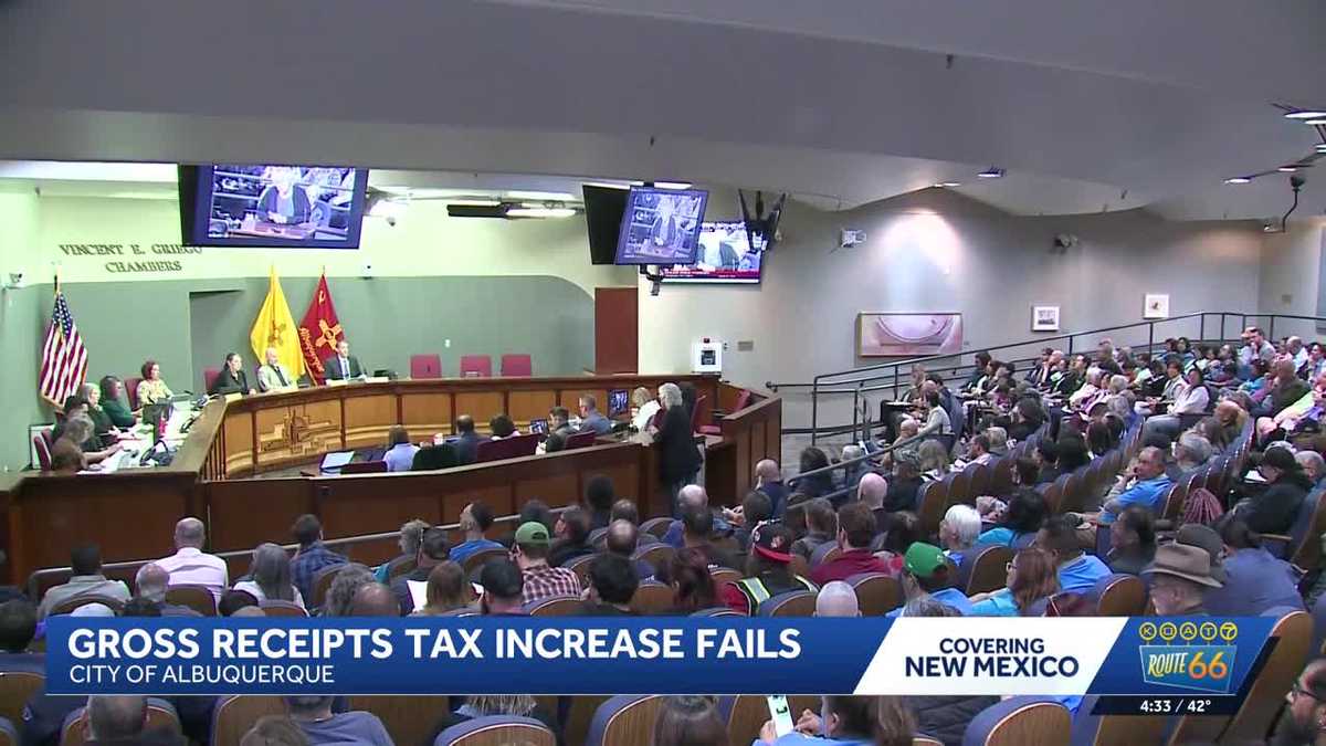 Albuquerque City Council rejects sales tax increase