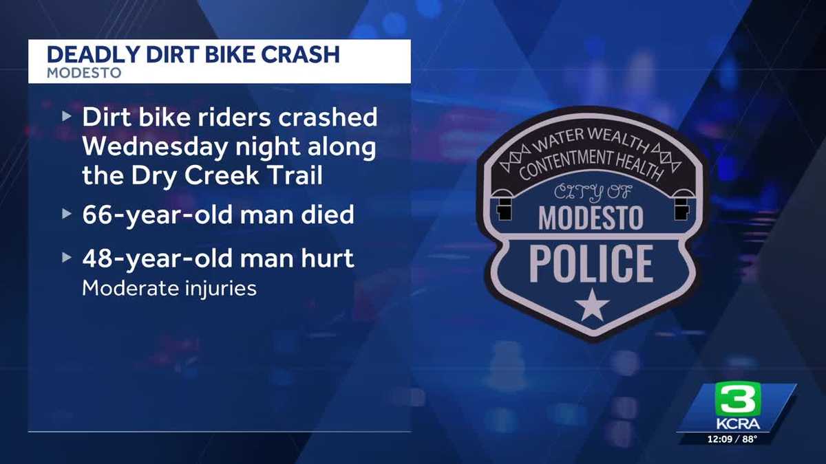 Dirt bike rider dies after head-on crash, Modesto police say - KCRA