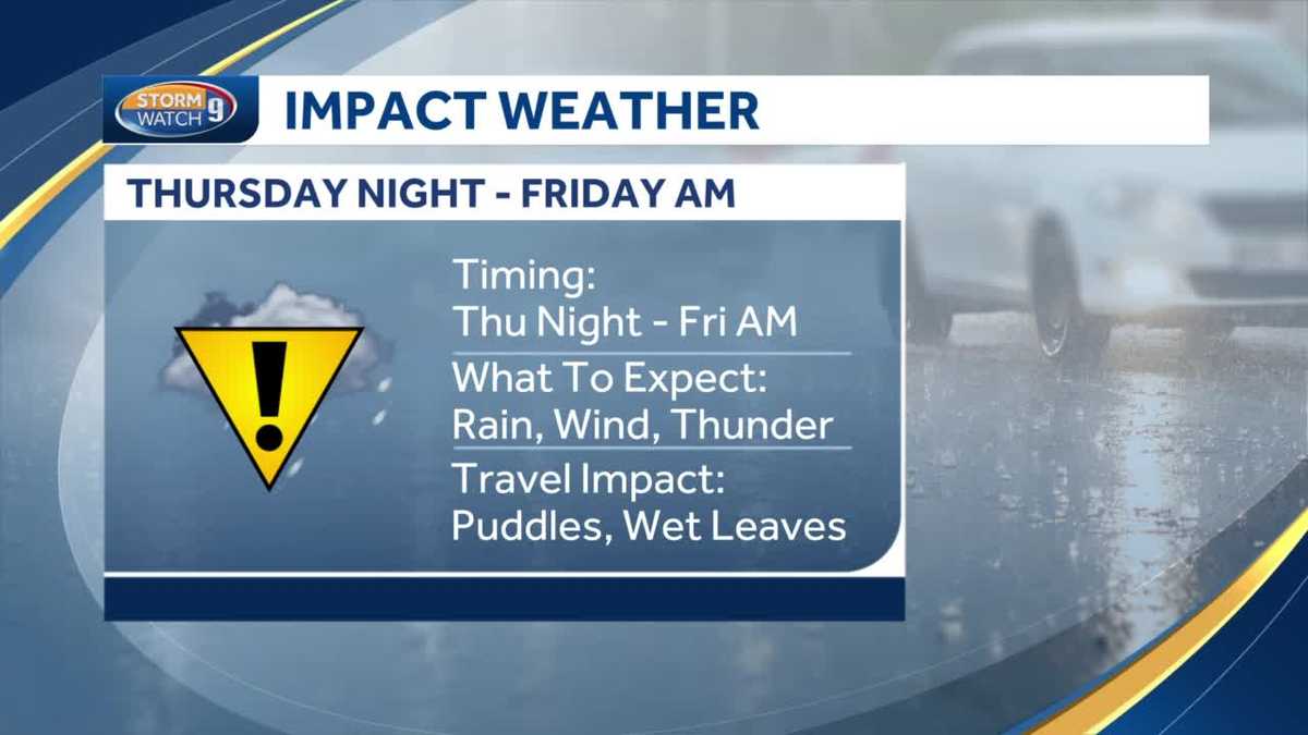 New Hampshire forecast Sunny and warm before rain