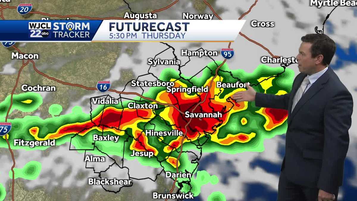 Hot weather next few days with severe storms possible on Thursday - WJCL