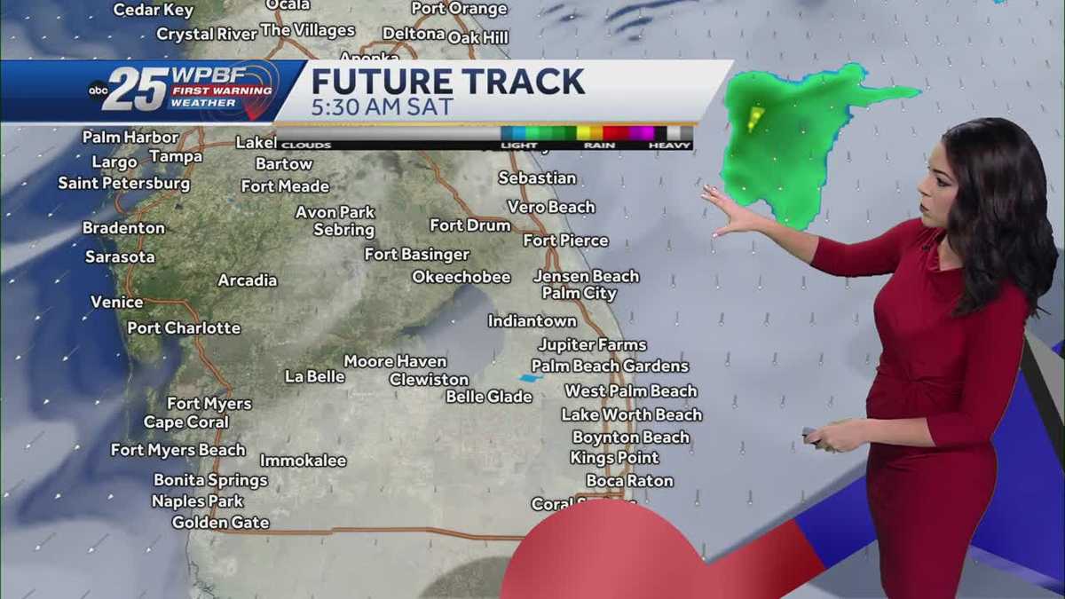 Less rain this weekend across South Florida