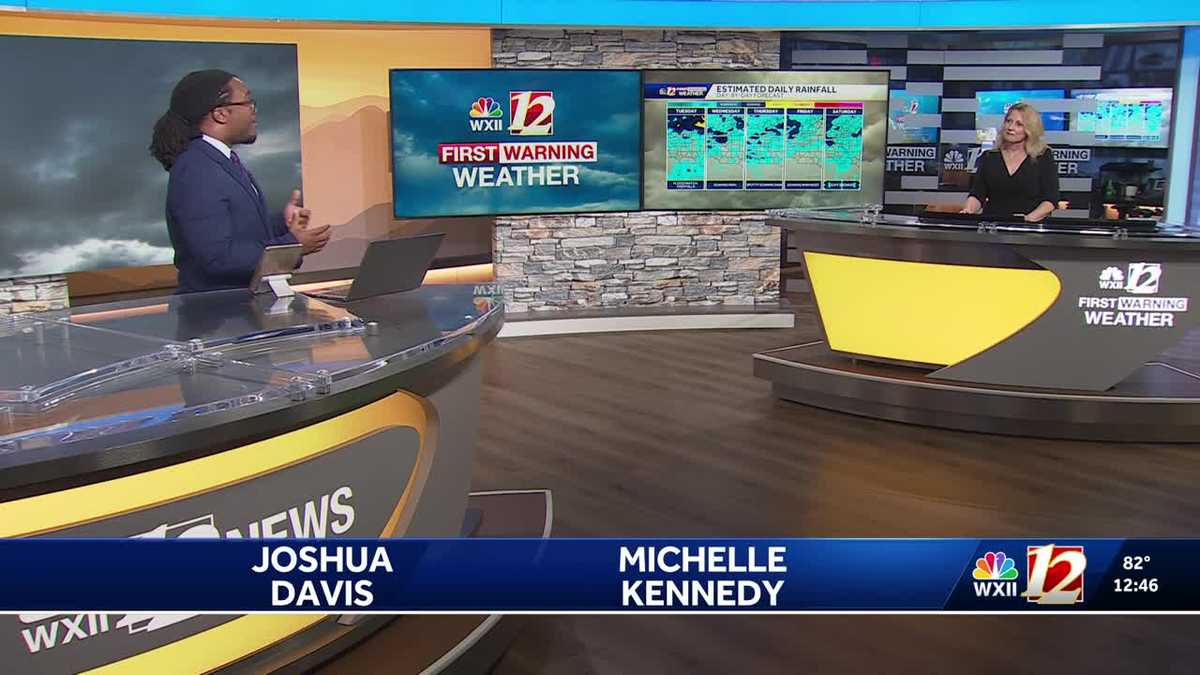 Heavy Rain Chances and Flooding Risk in North Carolina Tuesday