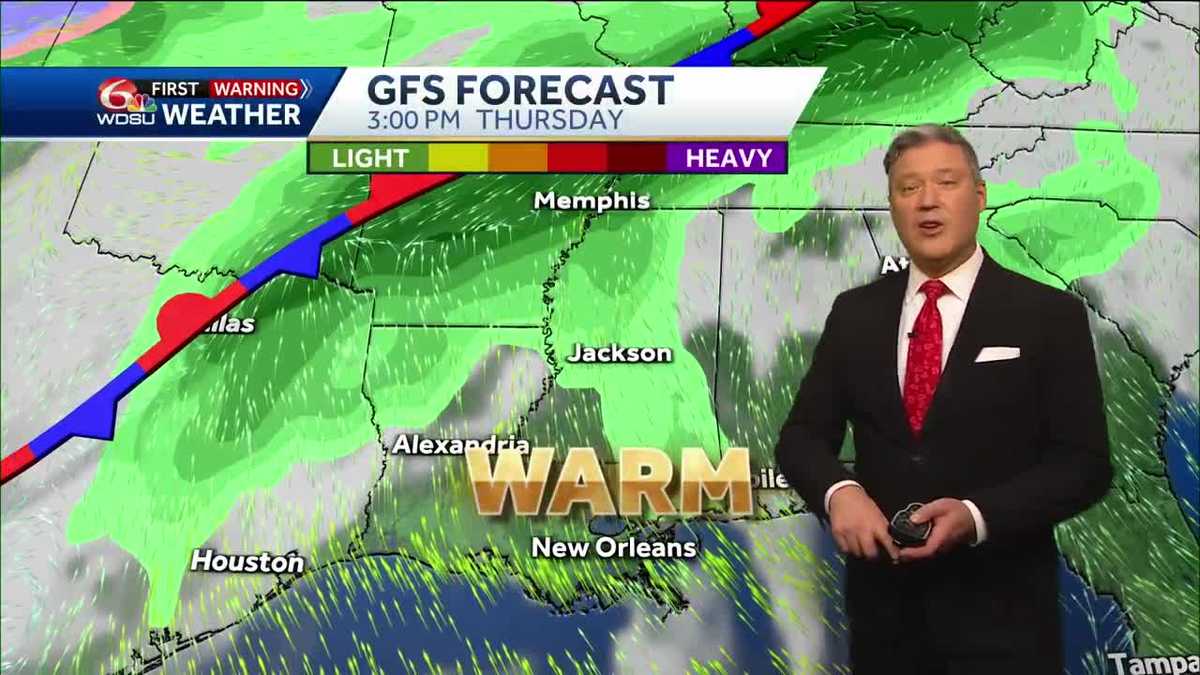 New Orleans weather forecast how warm will it get rain chances - WDSU