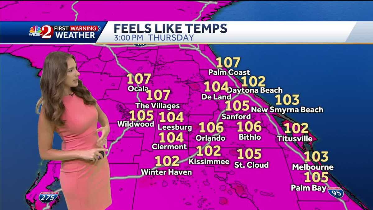 Another hot day across Central Florida with ample humidity