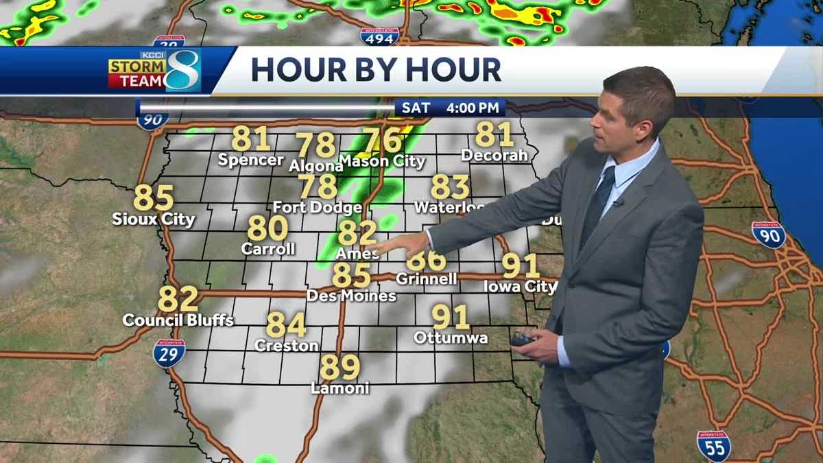 A hot day, then storm chances on the way