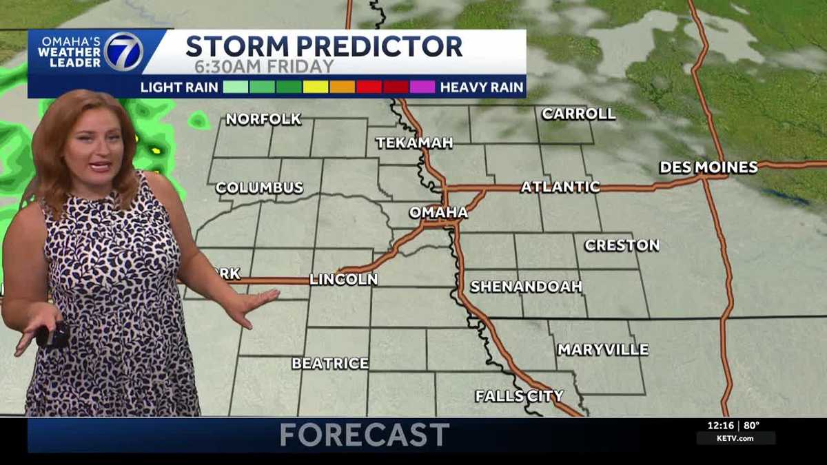 Warm, muggy Thursday afternoon for Omaha area