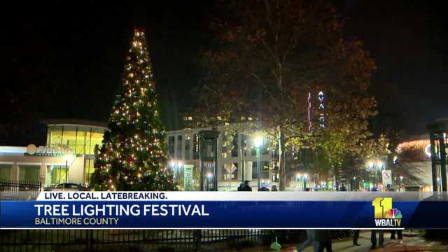 Christmas Tree Lighting In Baltimore County Was A Drive Thru Event This Year