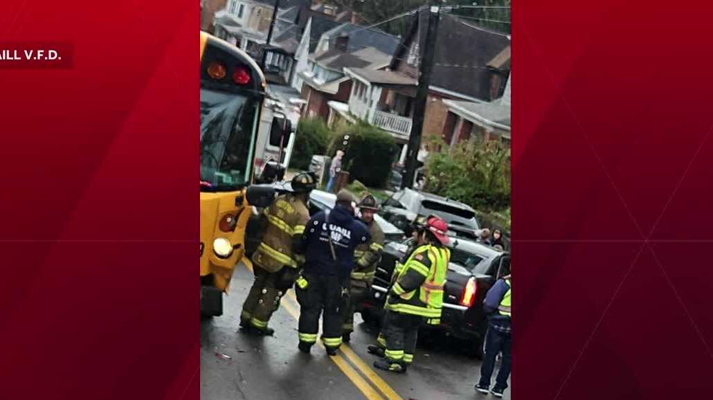 North Hills school bus in crash in Ross Township