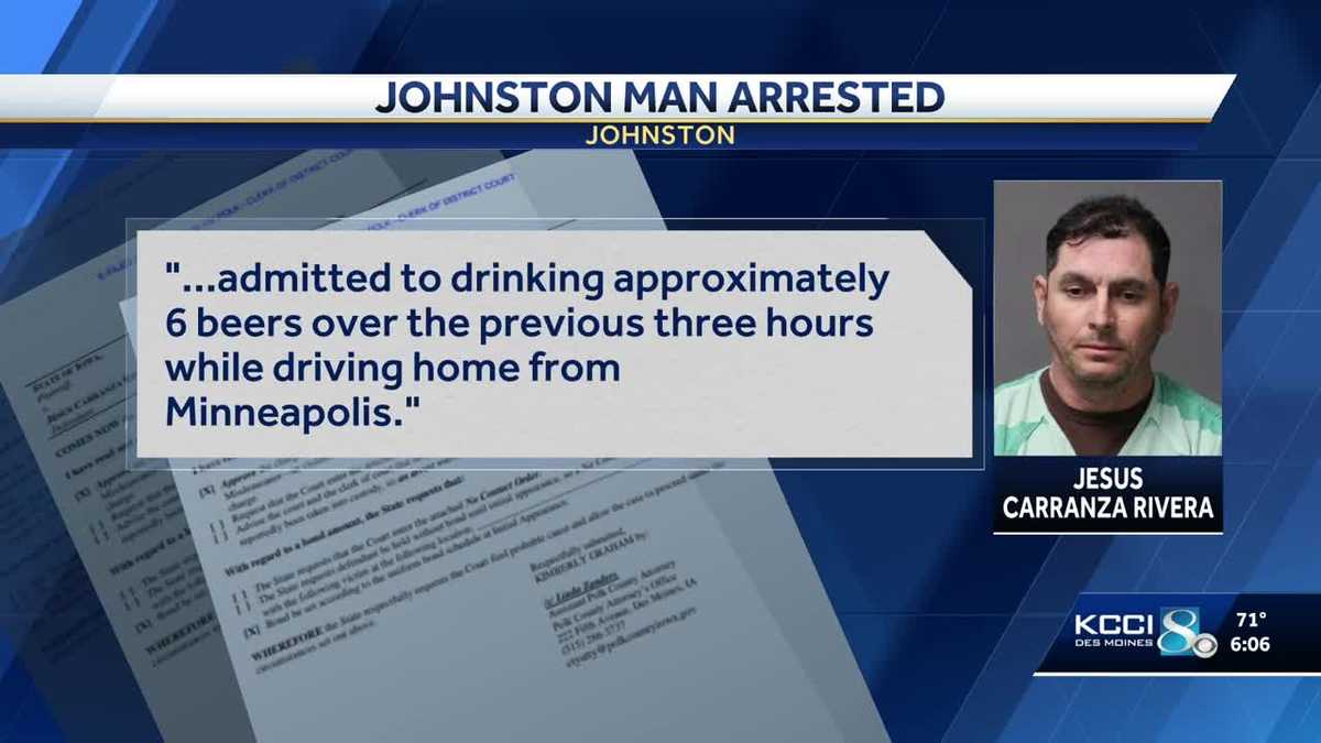 Johnston man charged with child endangerment after allegedly driving ...