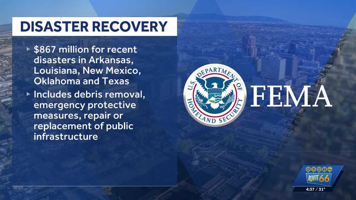 FEMA approves disaster recovery funding