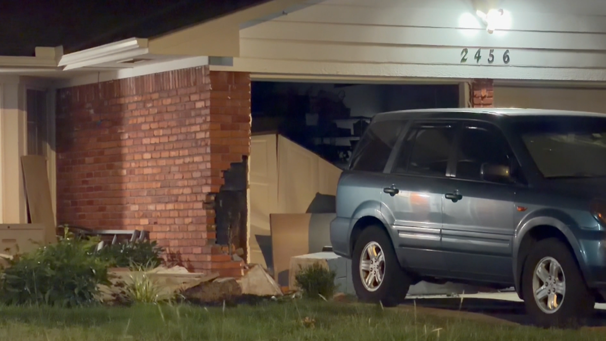 Damage left behind after driver crashes into southwest OKC home