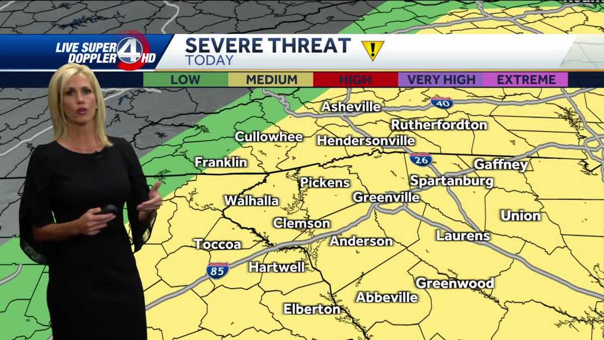 Tracking chances for severe weather