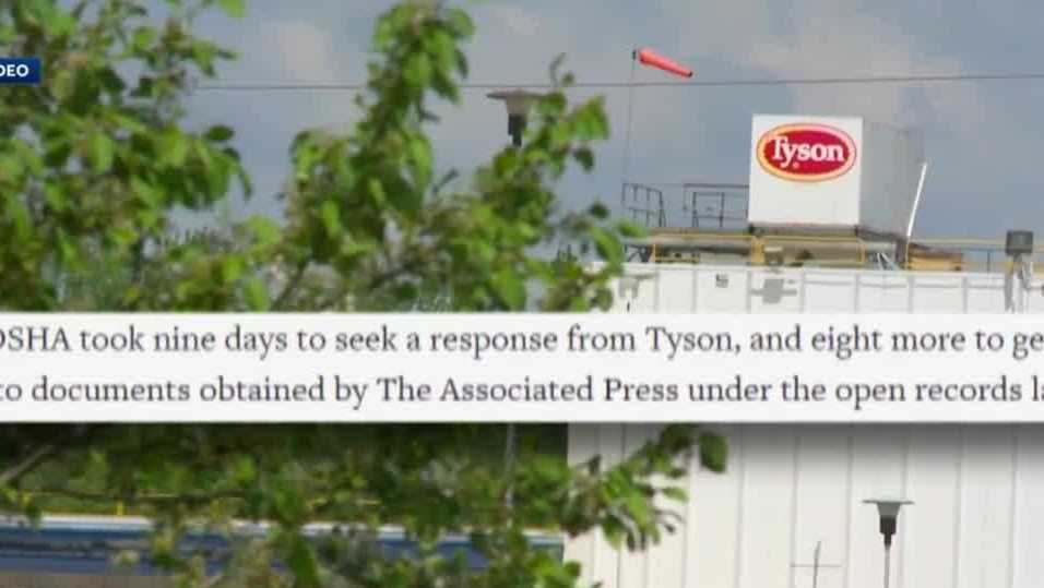 Report: Iowa OSHA waited 9 days to act on Tyson complaint - KCCI