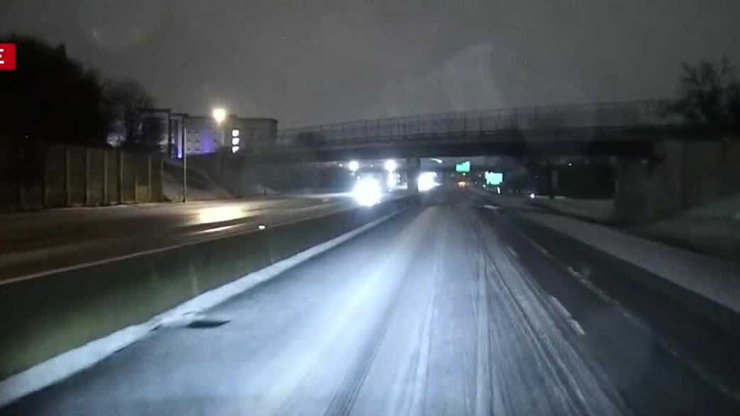 Snow, sleet make roads slick across parts of New Hampshire