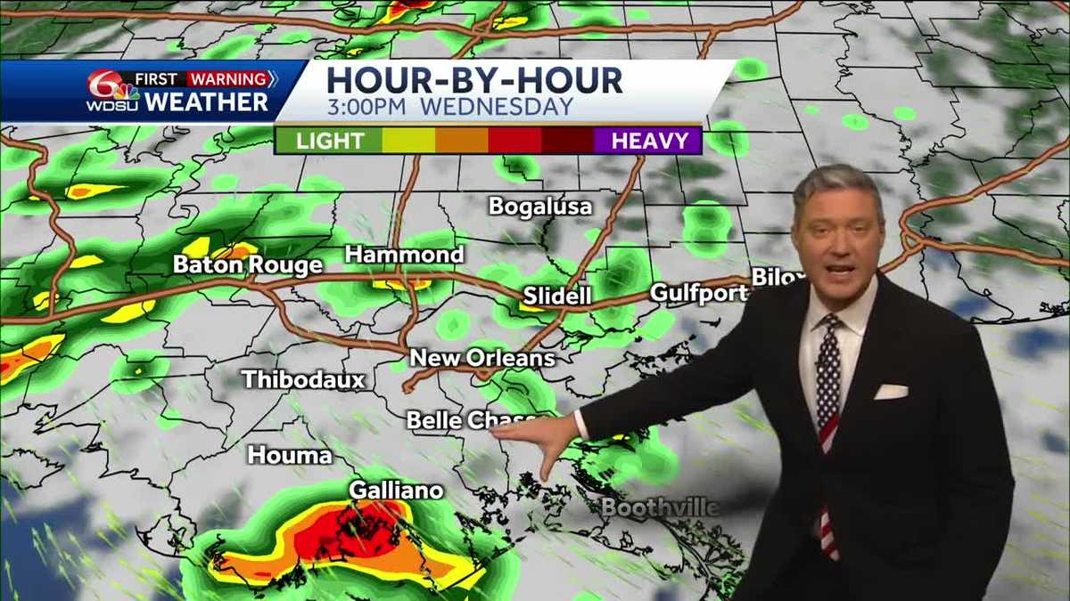 New Orleans weather forecast when are severe storms possible