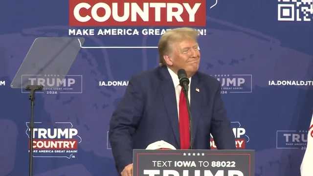 Donald Trump gives speech in Fort Dodge ahead of 2024 Iowa caucus - Vimarsana News