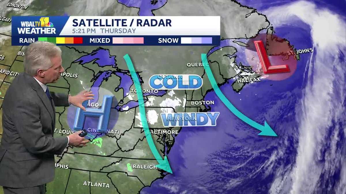 Sunshine to end week, still cold in Baltimore
