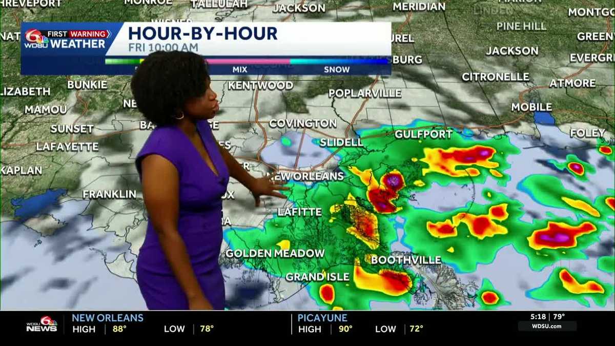 Impact Day: Heavy rain expected during the morning commute, afternoon in your Louisiana forecast