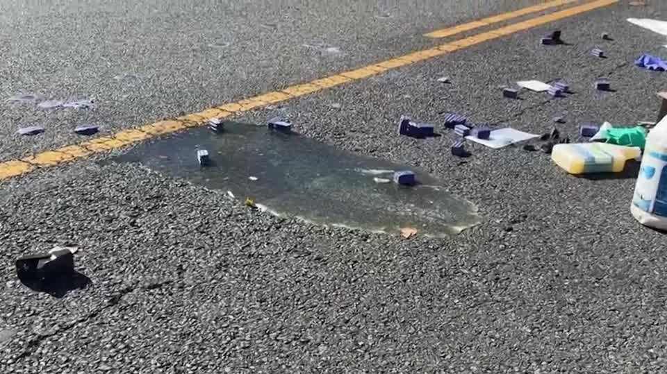 Rat poison spills onto Sacramento street after crash