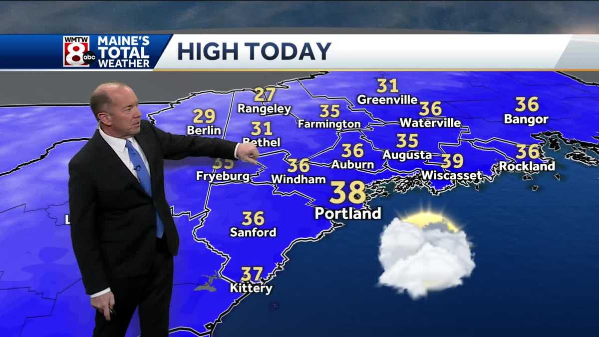 Clouds increase as winds ease Tuesday